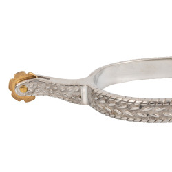 Éperons Lakota avec décorations en acier inoxydable (SS)