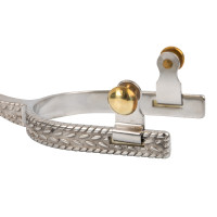 Éperons Lakota avec décorations en acier inoxydable (SS) Éperons Lakota avec décorations en acier inoxydable (SS)