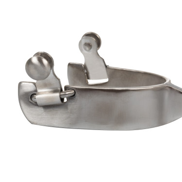 Éperons Pool's unisexes en acier avec molette dentée