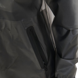 Impermeável técnico transparente feminino Equestro Cinzento