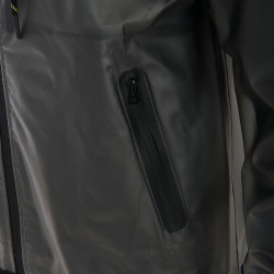 Impermeável técnico transparente masculino Equestro Cinzento