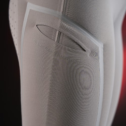 Legging Equestro de cintura alta feminino Ridertechnology full grip Pássaro zombeteiro Cinzento