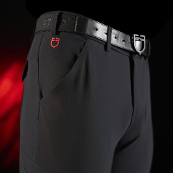 Calça Equestro slim fit masculina Ridertechnology com costuras termo seladas Preto Calça Equestro slim fit masculina Ridertechnology com costuras termo seladas Preto