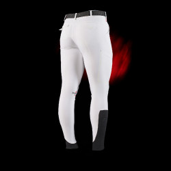 Calça Equestro slim fit masculina Ridertechnology com costuras termo seladas Branco