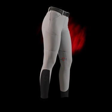Calças femininas slim fit Equestro Ridertechnology com costuras termo-seladas Calças femininas slim fit Equestro Ridertechnology com costuras termo-seladas
