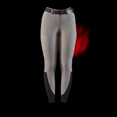 Calças femininas slim fit Equestro Ridertechnology com costuras termo-seladas Calças femininas slim fit Equestro Ridertechnology com costuras termo-seladas