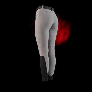 Calças femininas slim fit Equestro Ridertechnology com costuras termo-seladas Calças femininas slim fit Equestro Ridertechnology com costuras termo-seladas