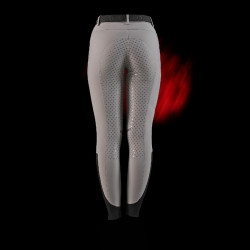 Calça slim fit feminina Equestro Ridertechnology full grip Pássaro zombeteiro Cinzento
