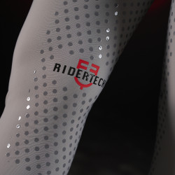 Calça slim fit feminina Equestro Ridertechnology full grip Pássaro zombeteiro Cinzento