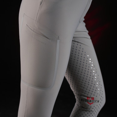 Calça slim fit feminina Equestro Ridertechnology full grip Calça slim fit feminina Equestro Ridertechnology full grip