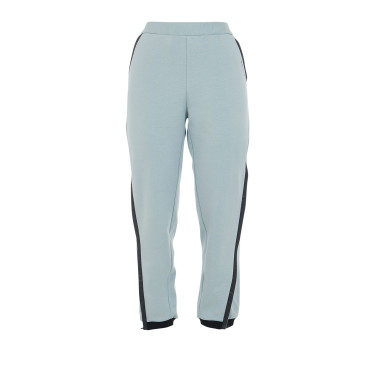 Calça feminina tear-away com zíper em todo o comprimento Equestro Névoa cinza Azul