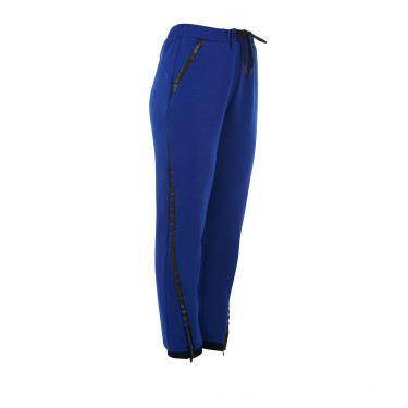 Calça feminina tear-away com zíper em todo o comprimento Equestro Azul sodalita