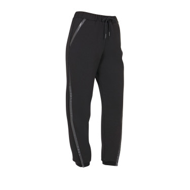 Calça feminina tear-away com zíper em todo o comprimento Equestro Preto