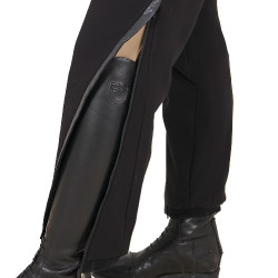 Calça feminina tear-away com zíper em todo o comprimento Equestro Preto