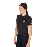 Polo feminino coleção Scuderia Equestro Preto