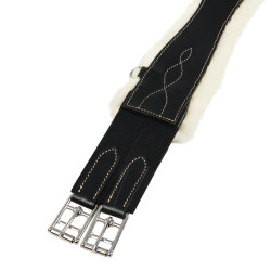 Cilindro de salto com carneiro sintético Equestro Preto