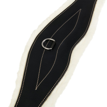 Cilindro de salto com carneiro sintético Equestro Preto