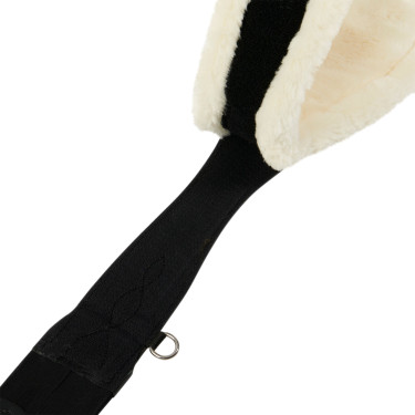 Cilindro de salto com carneiro sintético Equestro Preto