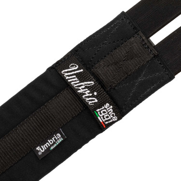 Cinta de salto em tecido com elásticos Umbria Equitazione Preto