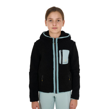Sweatshirt de lã polar infantil com zíper Equestro