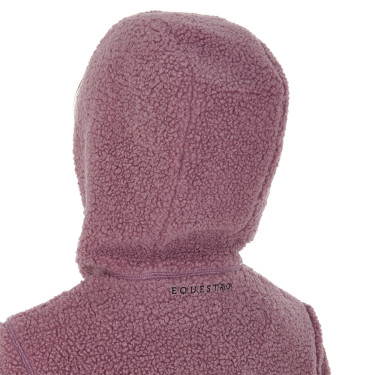 Sweatshirt de lã polar infantil com zíper Equestro Rosa