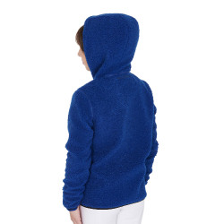 Sweatshirt de lã polar infantil com zíper Equestro Azul royal