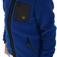 Sweatshirt de lã polar infantil com zíper Equestro Preto Sweatshirt de lã polar infantil com zíper Equestro Preto