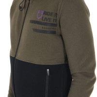 Sweatshirt com capuz masculino Equestro com interior em lã polar Verde hera Sweatshirt com capuz masculino Equestro com interior em lã polar Verde hera