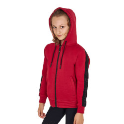 Sweatshirt Equestro feminino com zíper completo e interior em lã polar Scooter Bege