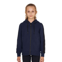 Sweatshirt Equestro feminino com zíper completo e interior em lã polar Blazer marinho Azul-marinho