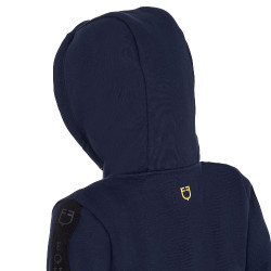 Sweatshirt Equestro feminino com zíper completo e interior em lã polar Blazer marinho Azul-marinho