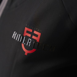 Moletom técnico com capuz feminino Equestro Ridertechnology Preto