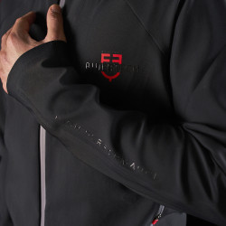 Sweatshirt técnico com capuz masculino Equestro Ridertechnology Preto