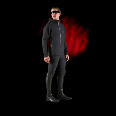 Sweatshirt técnico com capuz masculino Equestro Ridertechnology Sweatshirt técnico com capuz masculino Equestro Ridertechnology