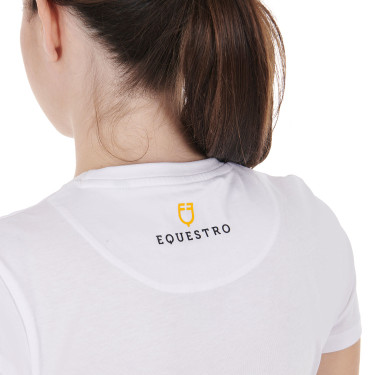 Camiseta de algodão Equestro feminina Horse Lover Camiseta de algodão Equestro feminina Horse Lover