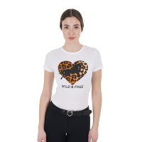 Damen-T-Shirt aus Baumwolle Wild & Free Equestro Preto Damen-T-Shirt aus Baumwolle Wild & Free Equestro Preto
