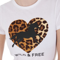 Damen-T-Shirt aus Baumwolle Wild & Free Equestro Preto Damen-T-Shirt aus Baumwolle Wild & Free Equestro Preto
