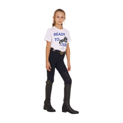 T-shirt Equestro em algodão menina Ready To Jump Branco T-shirt Equestro em algodão menina Ready To Jump Branco