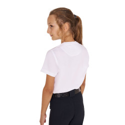 T-shirt Equestro em algodão menina Ride More Worry Less Branco T-shirt Equestro em algodão menina Ride More Worry Less Branco