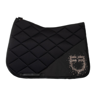 Tapete de dressage Equestro com logótipo em strass Tapete de dressage Equestro com logótipo em strass
