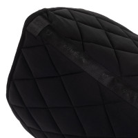 Almofada de sela de dressage Equestro com logótipo em strass Preto Almofada de sela de dressage Equestro com logótipo em strass Preto