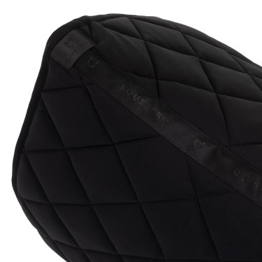 Almofada de sela de dressage Equestro com logótipo em strass Almofada de sela de dressage Equestro com logótipo em strass