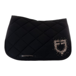 Almofada de salto com logotipo em strass Equestro Preto Almofada de salto com logotipo em strass Equestro Preto