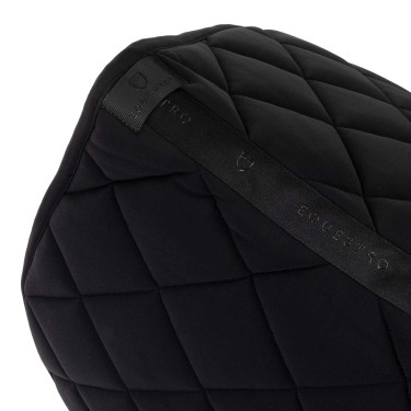 Tapis de selle de saut logo en strass Equestro Noir Tapis de selle de saut logo en strass Equestro Noir
