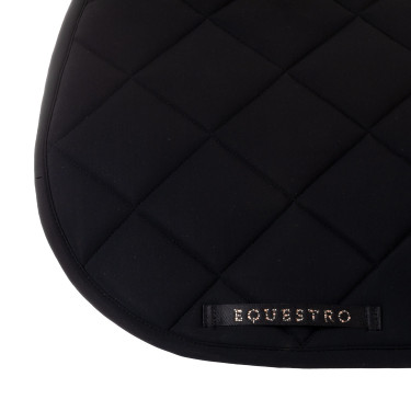 Tapis de selle de saut logo en strass Equestro Noir Tapis de selle de saut logo en strass Equestro Noir