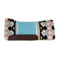 Manta de sela western com enchimento de lã sintética Pool's Azul claro / preto Multicolor Manta de sela western com enchimento de lã sintética Pool's Azul claro / preto Multicolor