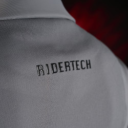 Casaco de competição masculino Equestro Ridertechnology com costuras termo-seladas Pássaro zombeteiro Cinzento Casaco de competição masculino Equestro Ridertechnology com costuras termo-seladas Pássaro zombeteiro Cinzento