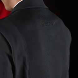 Casaco de competição masculino Equestro Ridertechnology com costuras termo-seladas Preto