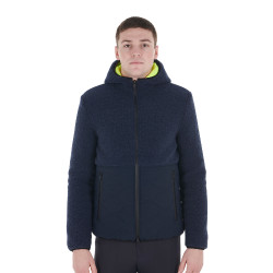 Casaco impermeável masculino com inserções em tecido Teddy Equestro