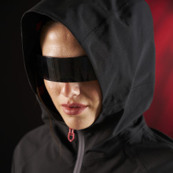 Casaco longo impermeável feminino Equestro Ridertechnology Preto Casaco longo impermeável feminino Equestro Ridertechnology Preto